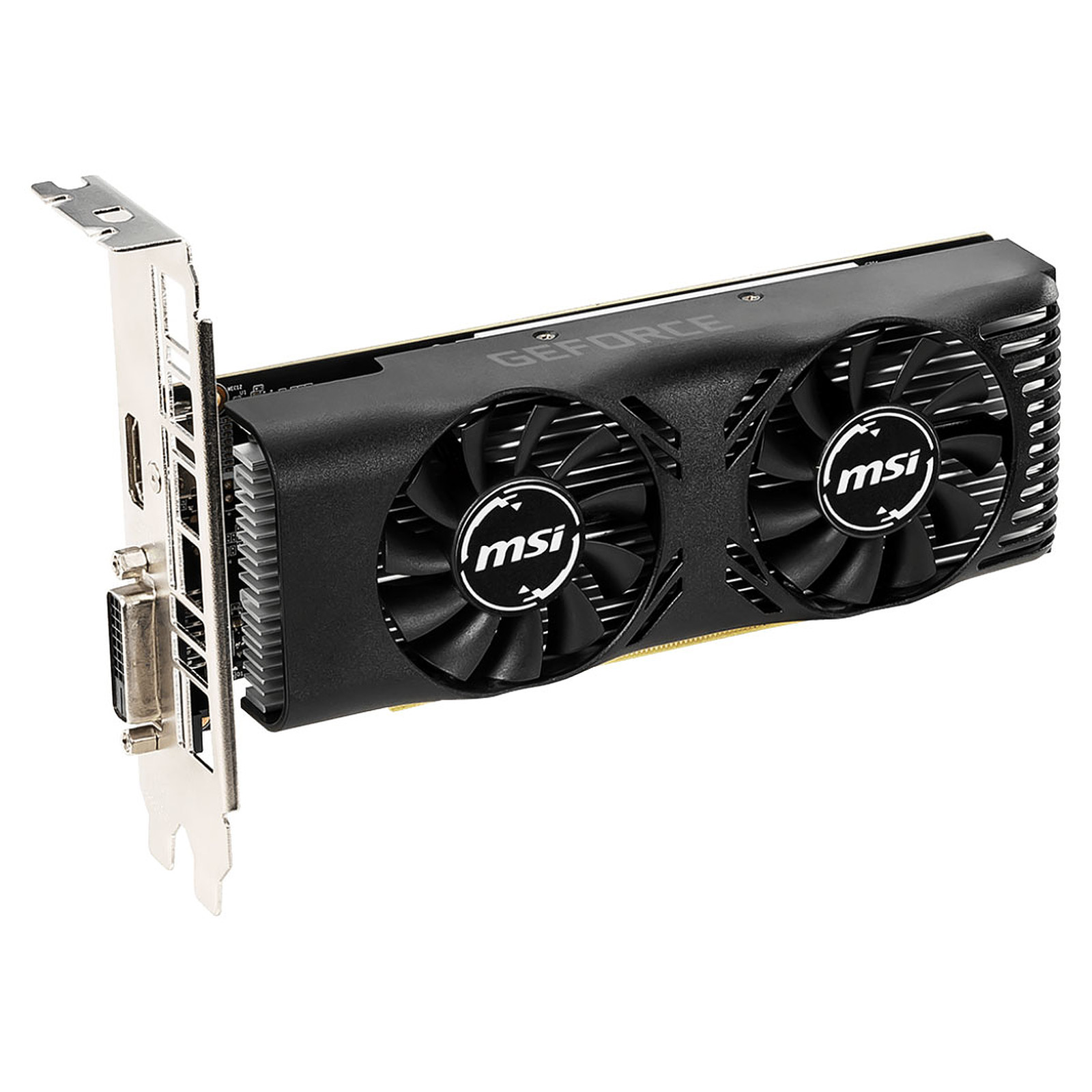 Carte graphique MSI GeForce GTX 1650 4GT LP OC PCIe 3.0, informatique reunion, informatique ile de la Runion 974